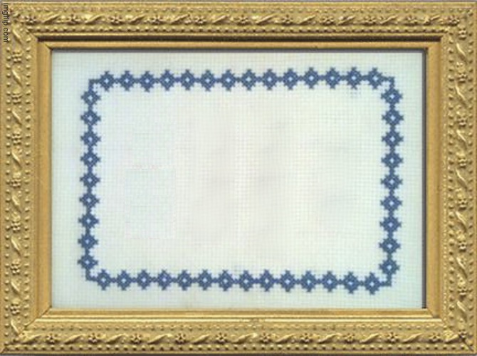 Cross Stitch Frame Blank Meme Template