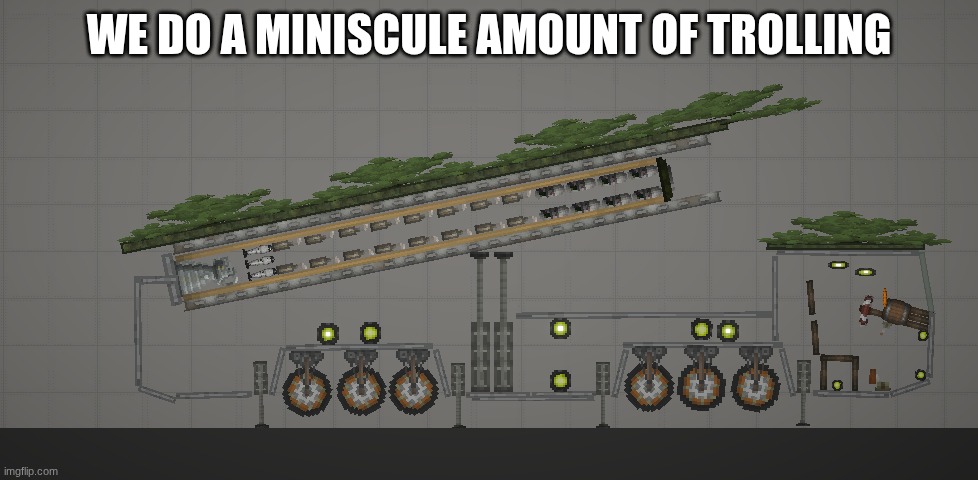 we do a little trolling | WE DO A MINISCULE AMOUNT OF TROLLING | image tagged in new meme | made w/ Imgflip meme maker
