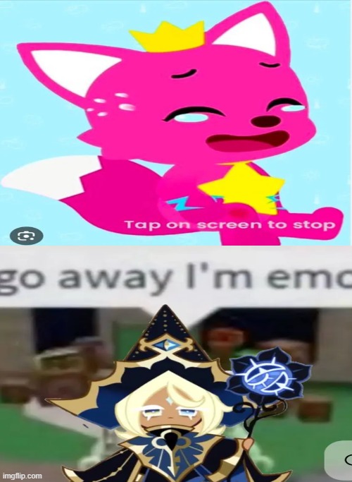 Imagine.... Laughing at him | image tagged in imagine laughing at pinkfong crying | made w/ Imgflip meme maker