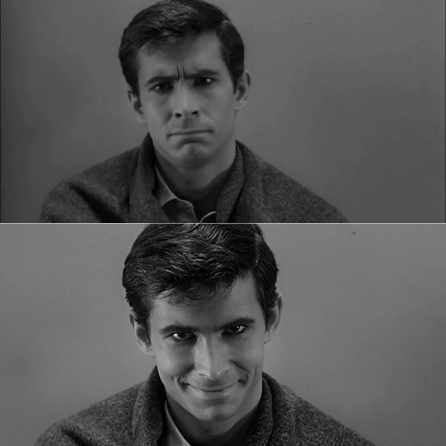 Anthony Perking Confused and Crazy Grin Blank Meme Template