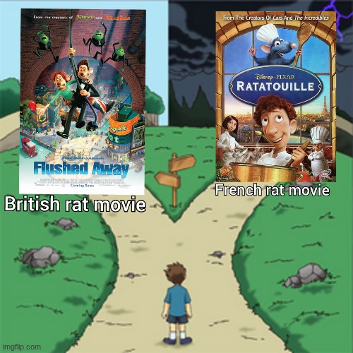 image tagged in ratatouille,flushed away | made w/ Imgflip meme maker