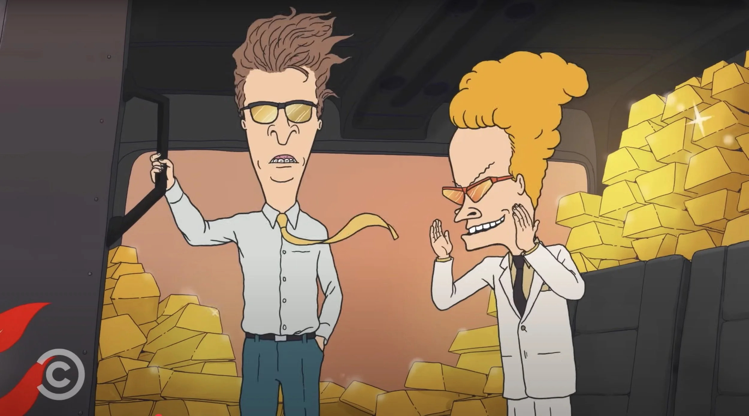 Beaves and Butthead Gold Blank Meme Template