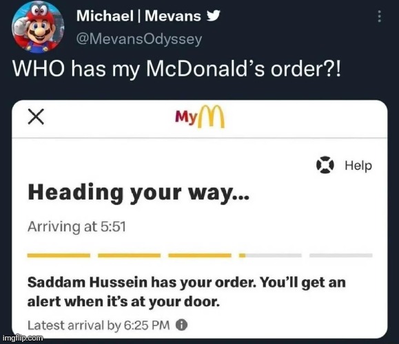 i sure hope he doesnt find my entrance hidden by bricks and rubble | made w/ Imgflip meme maker