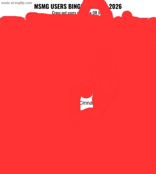 /j | image tagged in msmg users bingo march 2026 | made w/ Imgflip meme maker