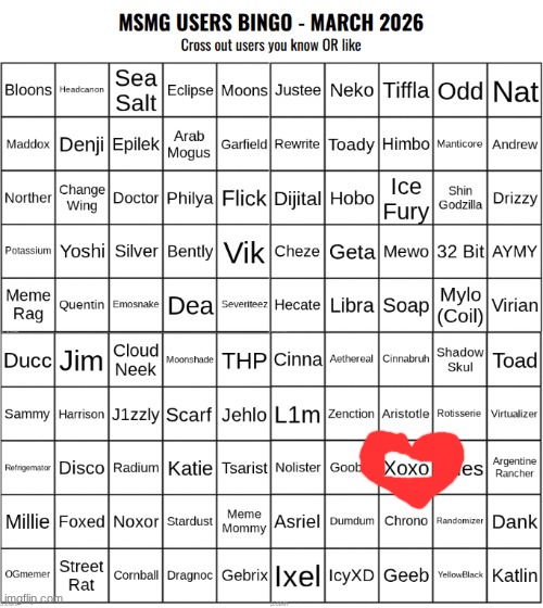 ts is a joke btw | image tagged in msmg users bingo march 2026 | made w/ Imgflip meme maker