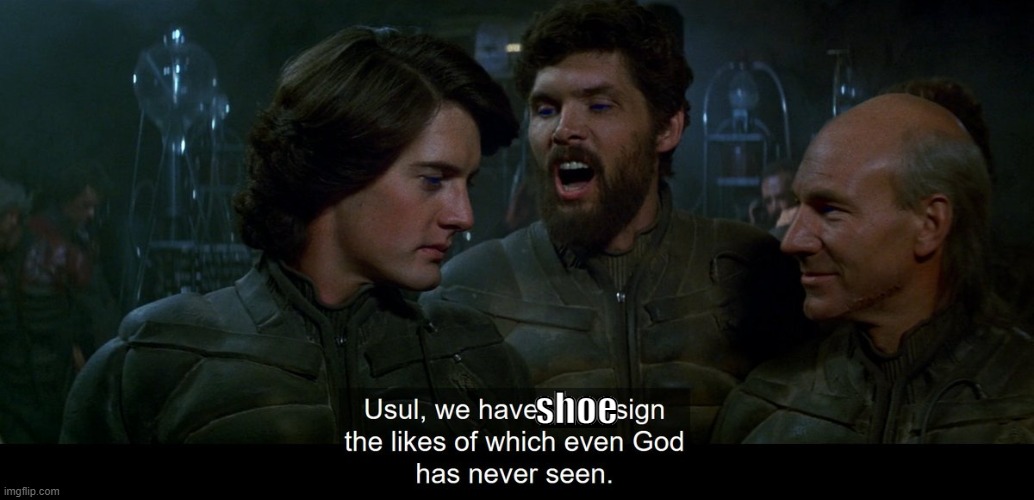 Inspired by Marco Rubio's uncomfortable shoes | shoe | image tagged in wormsign | made w/ Imgflip meme maker