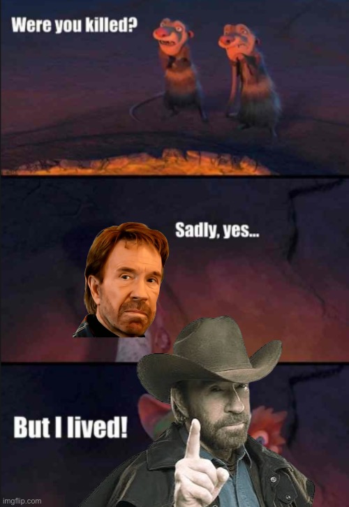 Chuck Norris | image tagged in were you killed | made w/ Imgflip meme maker