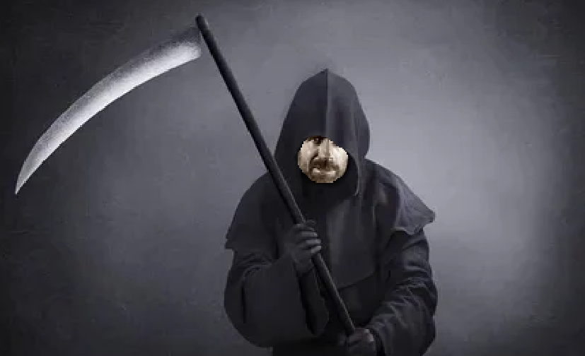 Chuck Norris Grim Reaper Blank Meme Template