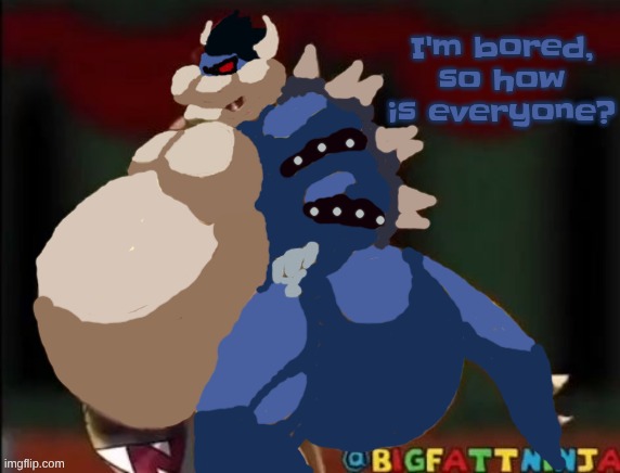 Dark George | I'm bored, so how is everyone? | image tagged in dark george | made w/ Imgflip meme maker