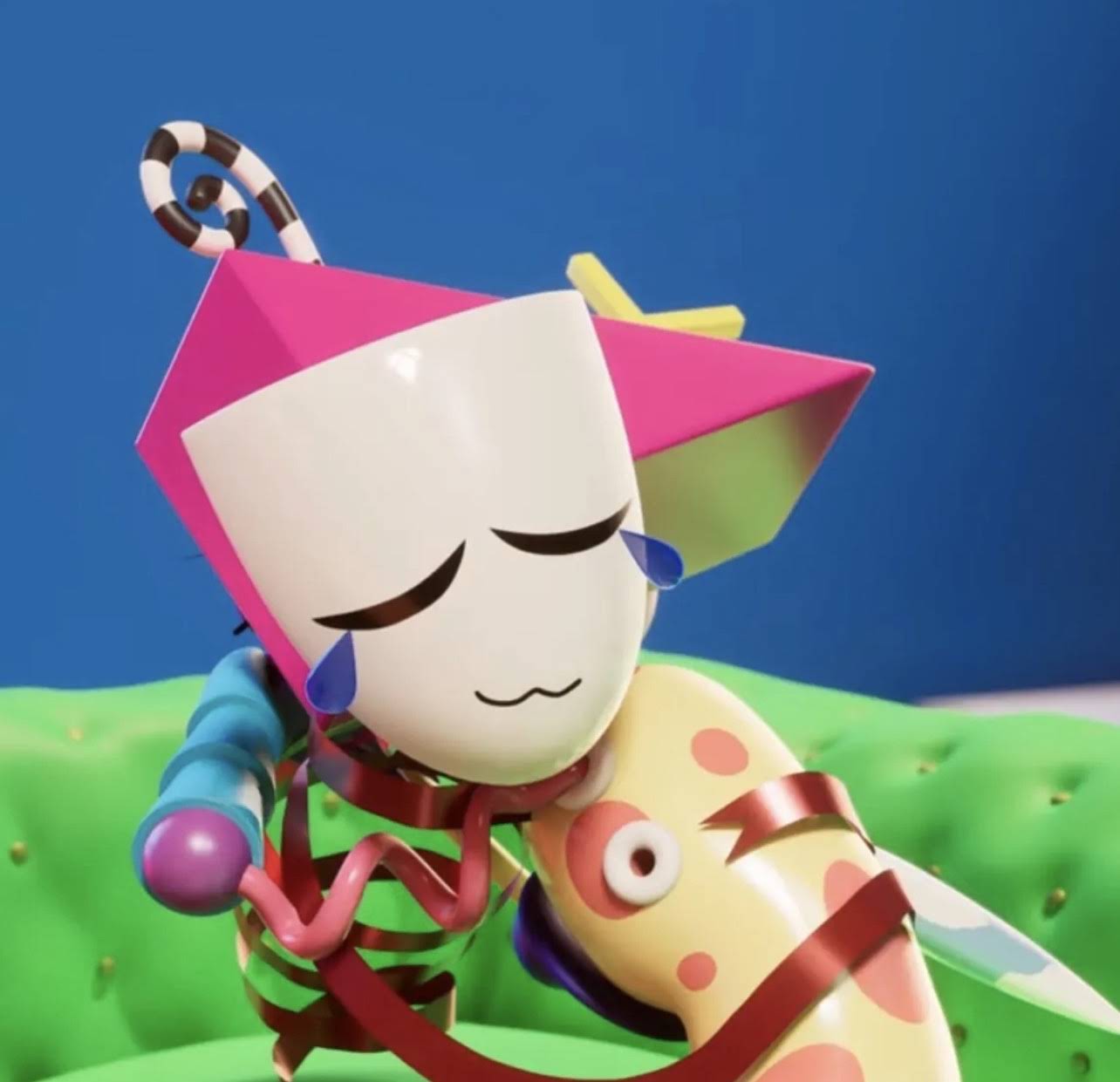 Gangle and Zooble hug Blank Meme Template