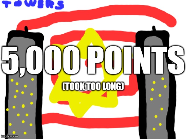 5k points!!! | 5,000 points; (took too long) | made w/ Imgflip meme maker