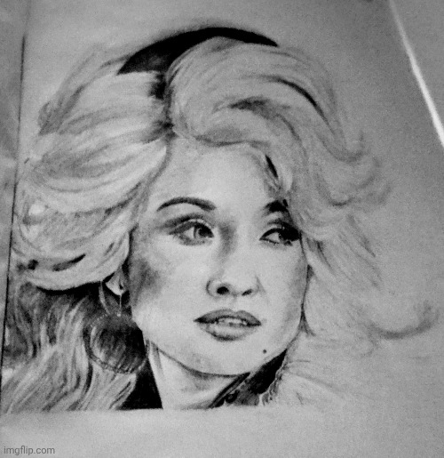 Dolly Parton drawing!! Omg my mom loves her | image tagged in drawing,art,dolly parton,yee haw,country,dollyworld | made w/ Imgflip meme maker