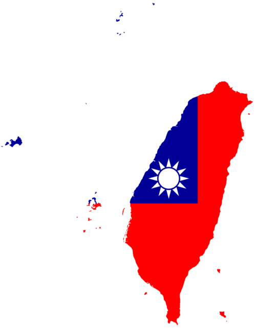 Taiwan flag map Blank Meme Template