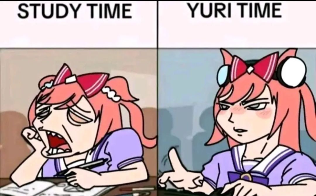 yuri time Blank Meme Template