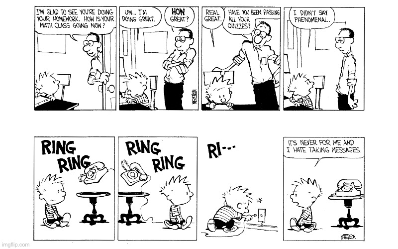 image tagged in calvin and hobbes,comics | made w/ Imgflip meme maker