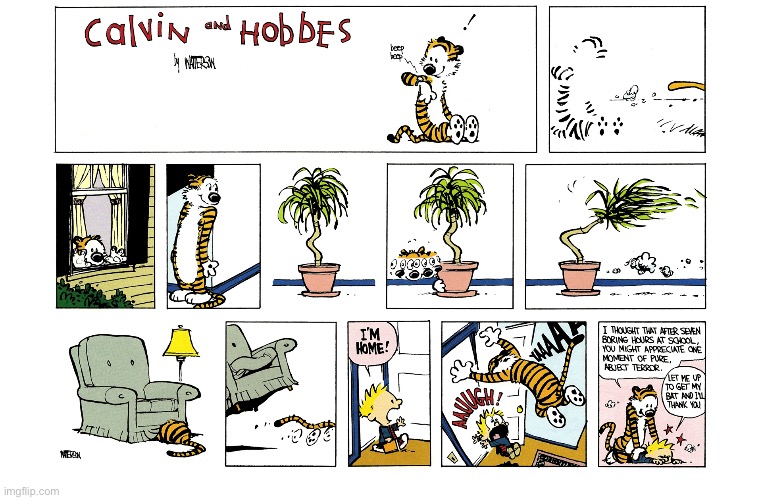 image tagged in calvin and hobbes,comics | made w/ Imgflip meme maker