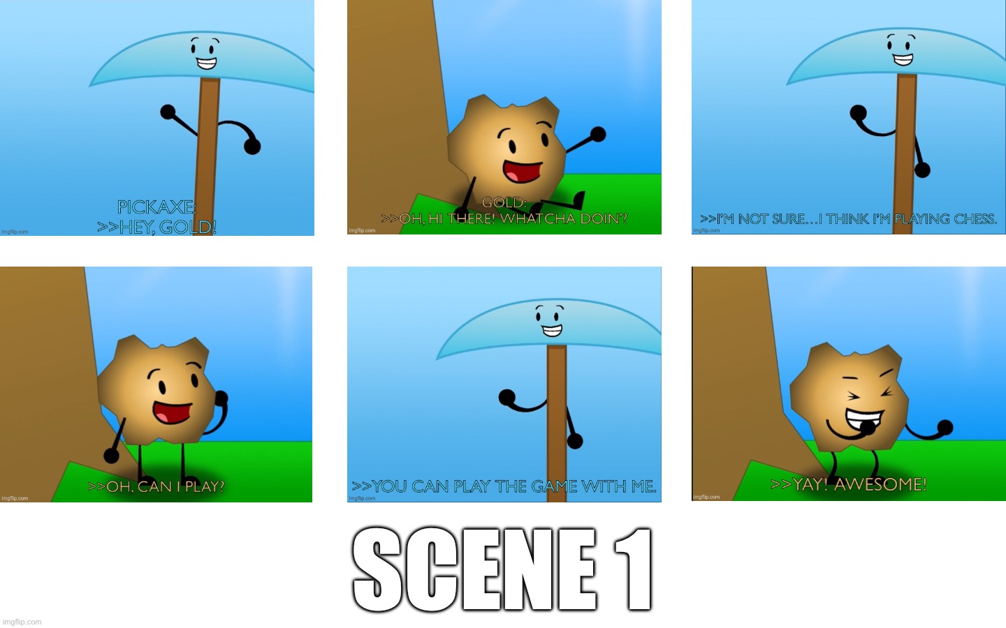 Scene 1 of YFTM 1 | Scene 1 | image tagged in yftm,osc,2014,episode 1,scene 1 | made w/ Imgflip meme maker