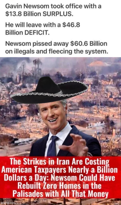 What Greasy Gavin Newsom could've done with that money | image tagged in grease,gavin,waste of money | made w/ Imgflip meme maker