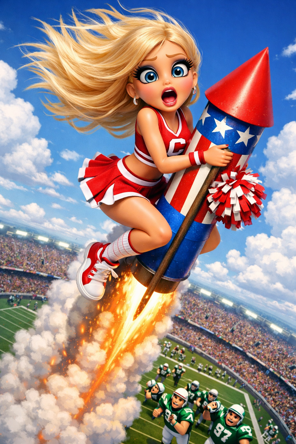 unexpected touchdown celebration mishap Blank Meme Template