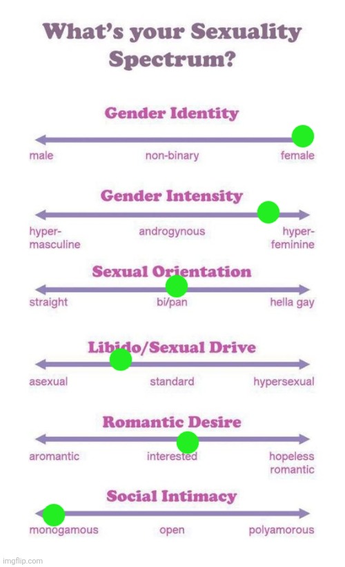 What's your sexuality spectrum? | image tagged in what's your sexuality spectrum | made w/ Imgflip meme maker