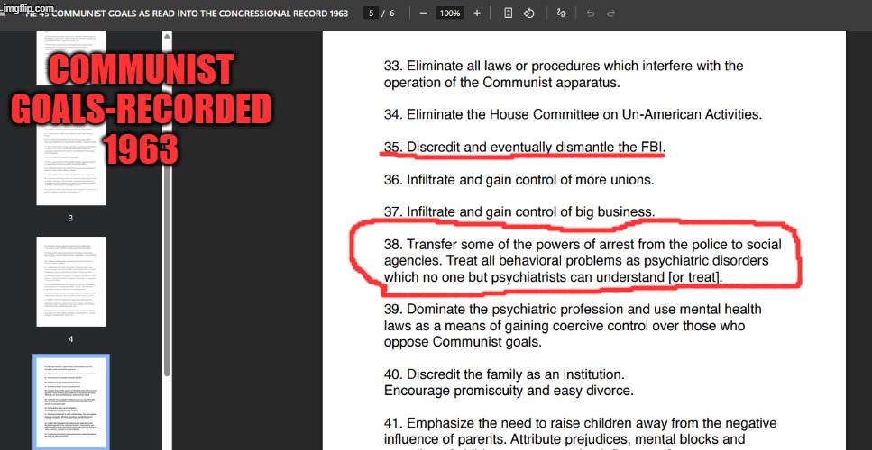 Communist goals-recorded 1963 | made w/ Imgflip meme maker