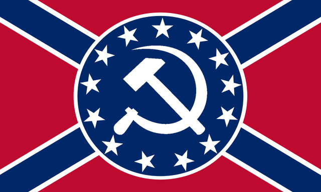 Confederate communists flag Blank Meme Template