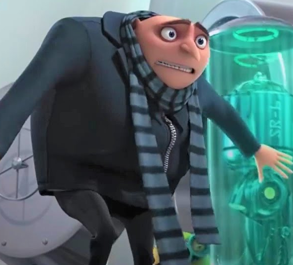 Gru Panicked Blank Meme Template
