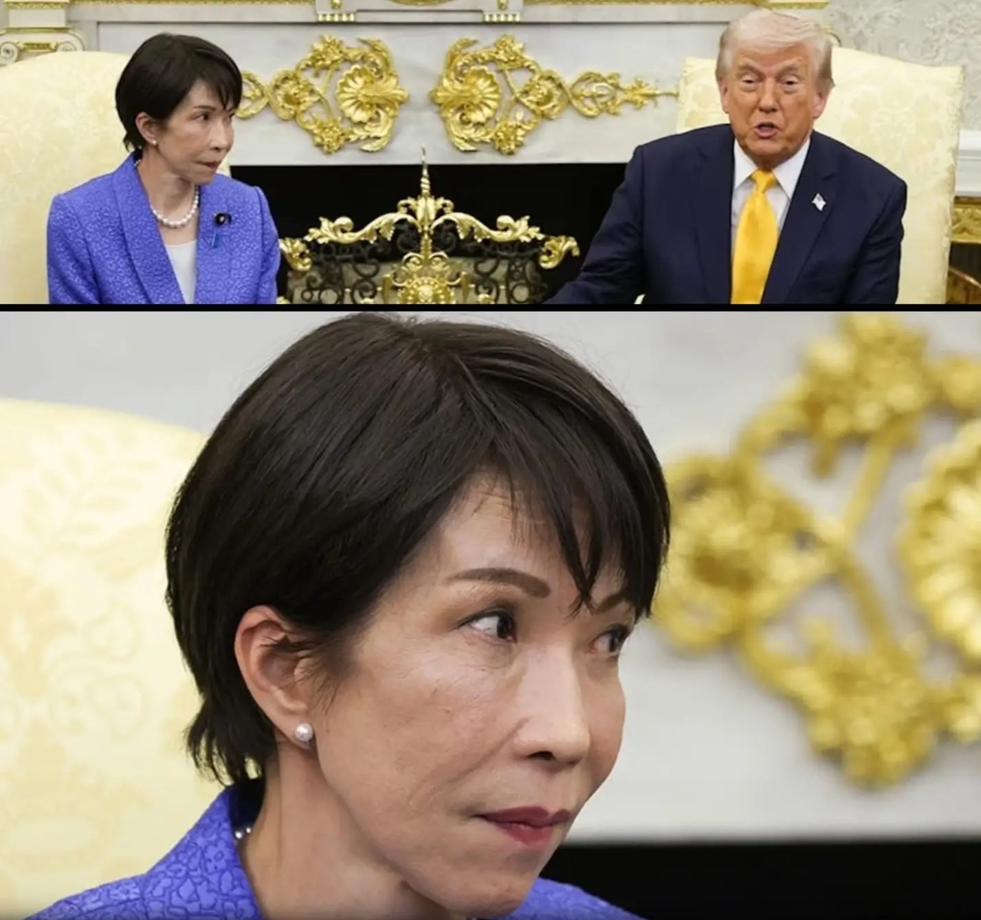 Trump and Japan Blank Meme Template