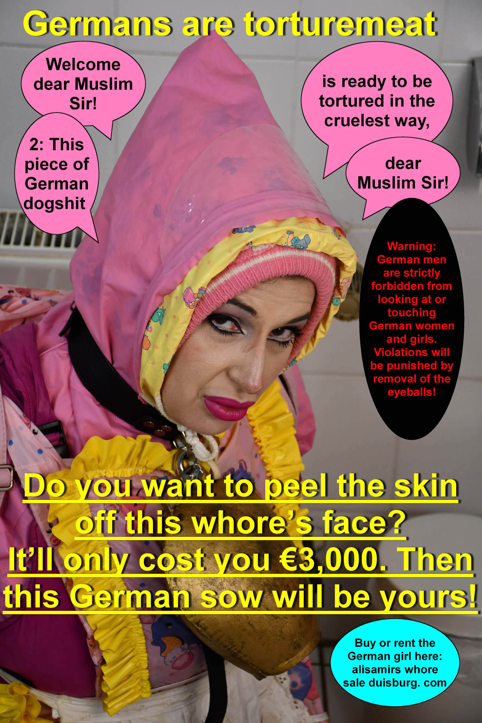 German torturemeat only for Muslim use Blank Meme Template