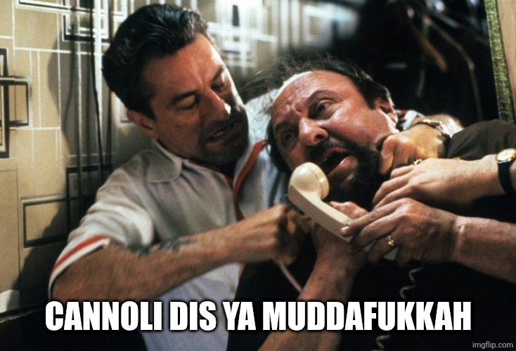 Phone cord strangle | Cannoli dis ya muddafukkah | image tagged in phone cord strangle | made w/ Imgflip meme maker