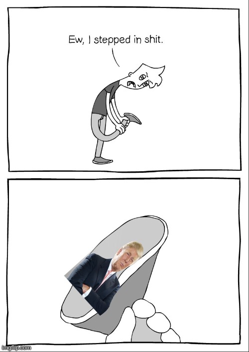 At least bro got stepped on lmao | image tagged in ew i stepped in shit | made w/ Imgflip meme maker