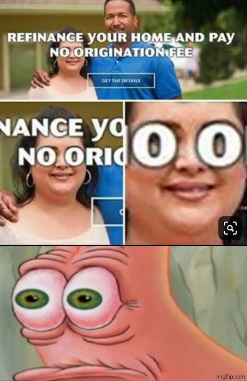 O O eyes | image tagged in horrified patrick,memes,eyes,ad,design fails,you had one job | made w/ Imgflip meme maker