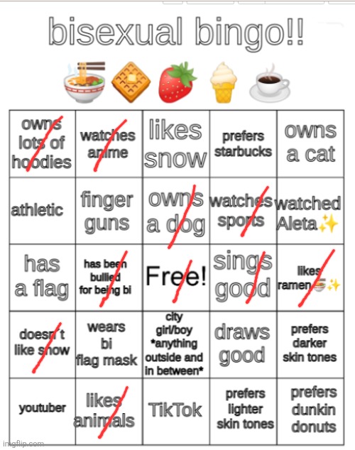 bi bingo | image tagged in bi bingo | made w/ Imgflip meme maker