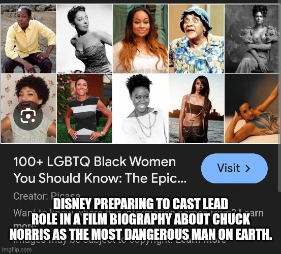 Chuck Norris | Disney preparing to cast lead role in a film biography about Chuck Norris as the Most Dangerous Man on Earth. | image tagged in chuck norris,disney,disney killed star wars,iran,woke | made w/ Imgflip meme maker