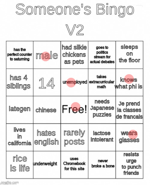 Someone's Bingo | image tagged in someone's bingo | made w/ Imgflip meme maker