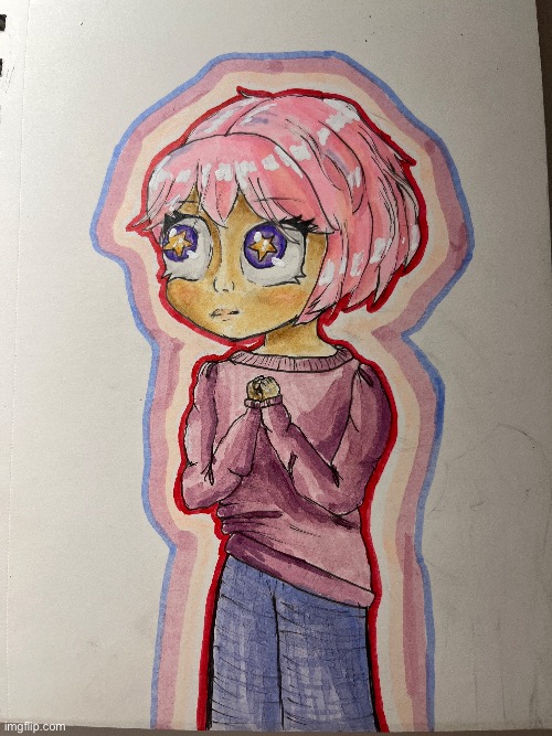 Tried a new style | image tagged in drawings | made w/ Imgflip meme maker