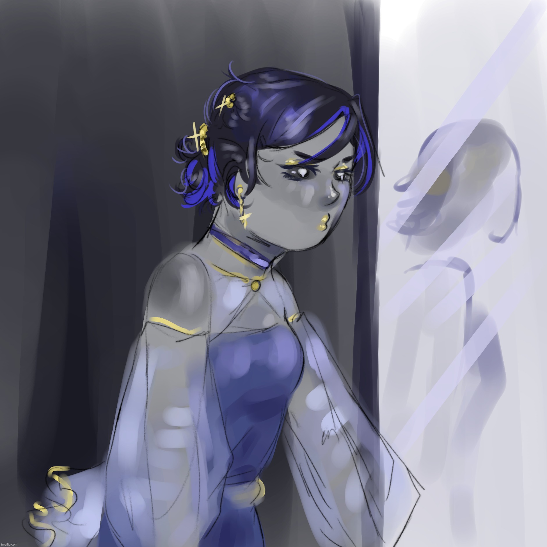 blue and gray my beloved | made w/ Imgflip meme maker