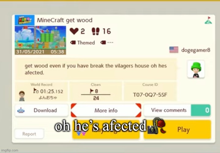 oh he’s afected 🥀 | made w/ Imgflip meme maker