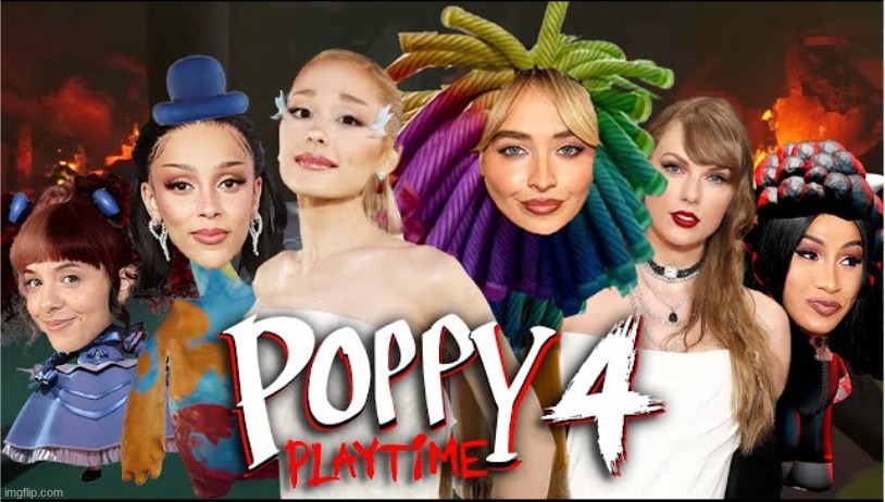celebrities in poppy playtime be like: | image tagged in poppy playtime,celebrities,video games | made w/ Imgflip meme maker