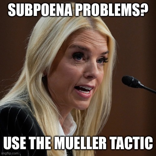 Subpoena Problems | Subpoena problems? Use the mueller tactic | image tagged in robert mueller,attorney general,congress,maga | made w/ Imgflip meme maker