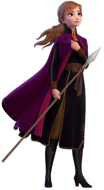 Anna (With Spear) Blank Meme Template