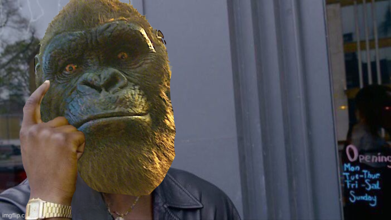 Kong roll safe think  about it Blank Meme Template