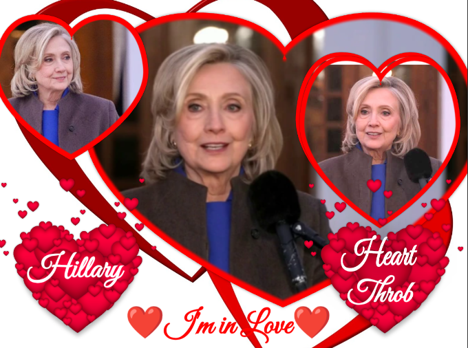 Hillary Clinton Heart Throb Blank Meme Template