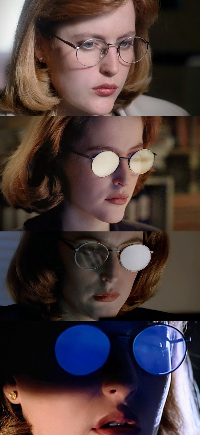 Scully glasses Blank Meme Template