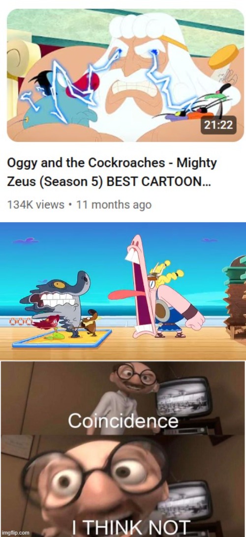 Z E U S | image tagged in viking screaming at zig marina and sharko,coincidence i think not | made w/ Imgflip meme maker