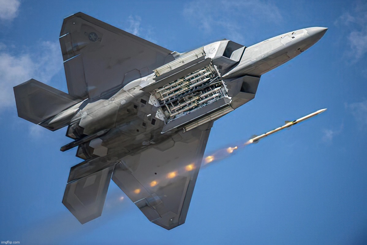 imagine if someone were to make images with billions of pixels, crashing anyone who clicks on the link to it. hmmm.... | image tagged in lockheed martin f-22 raptor | made w/ Imgflip meme maker