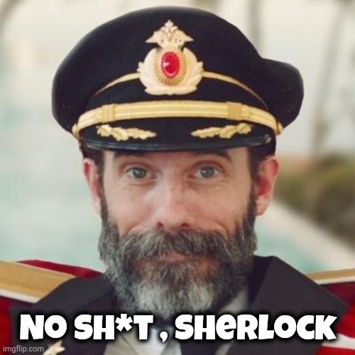 Thanks captain obvious. | No sh*t , Sherlock | image tagged in thanks captain obvious | made w/ Imgflip meme maker