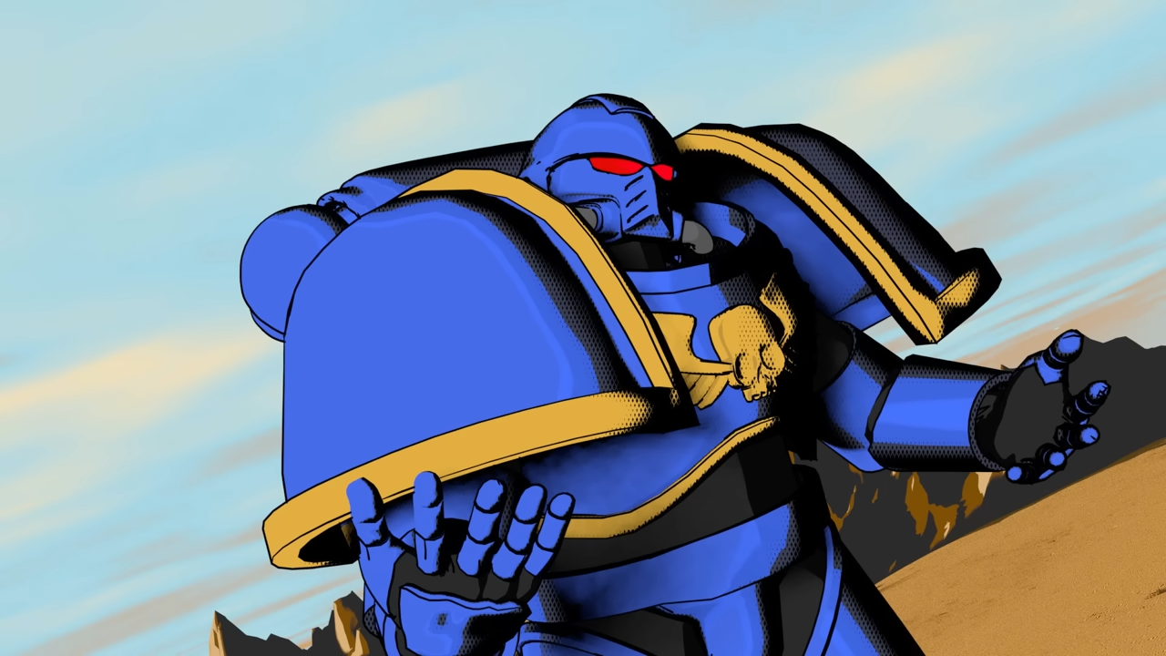 Space Marine Explains The Truth Blank Meme Template