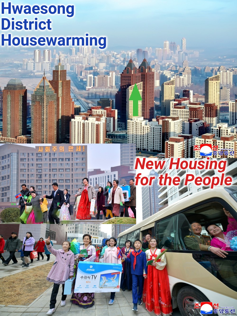 Hwaesong District Housewarming; New Housing for the People | made w/ Imgflip meme maker