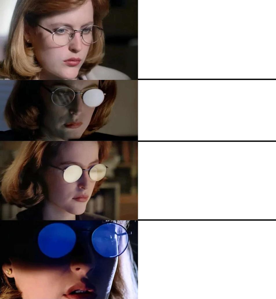 Scully glasses Blank Meme Template